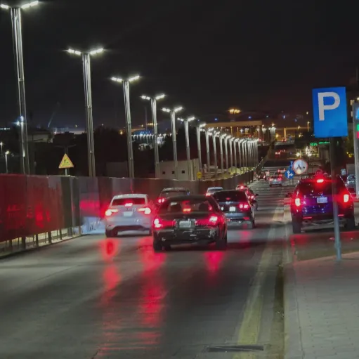 Street light at night